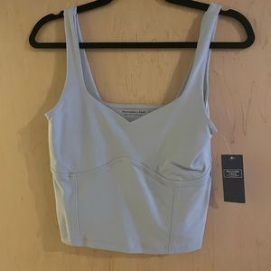 Abercrombie and Fitch Sage Green Corset Style Tank Top